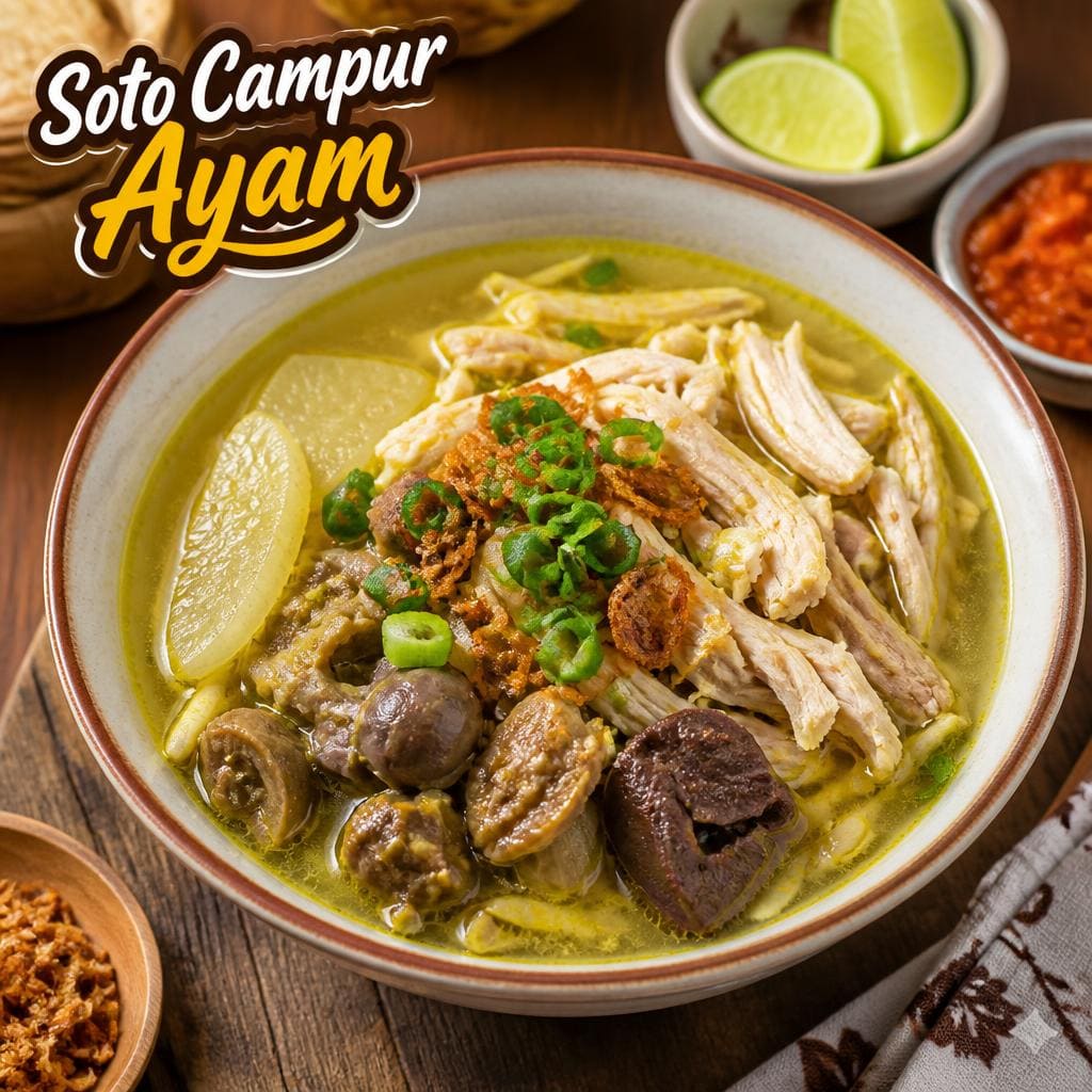Soto Campur Ayam dari Bakso Lapangan Tembak Senayan